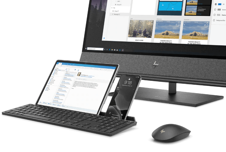 Multi-tasking keyboard